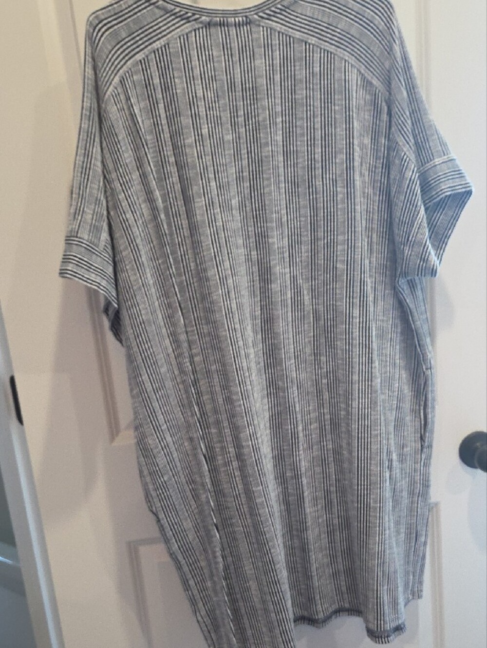 Westbound Navy & White Vertical Stripe Midi Dress - Picture 3 of 3